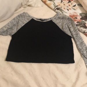 Comfy, stylish long sleeve crop top!